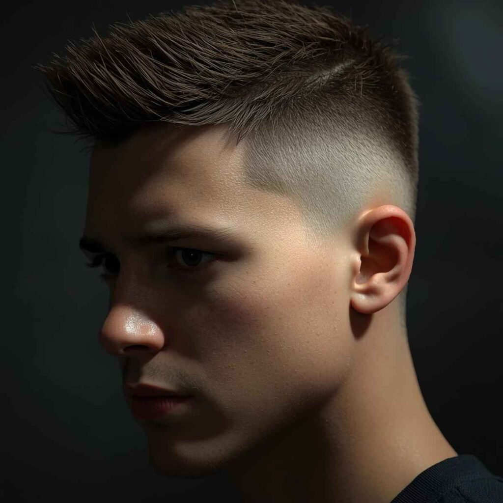 Blonde or Dyed Buzz Cut