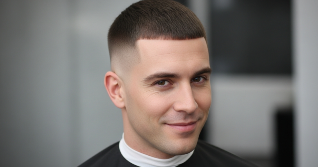  Buzz Cut for Oval Face