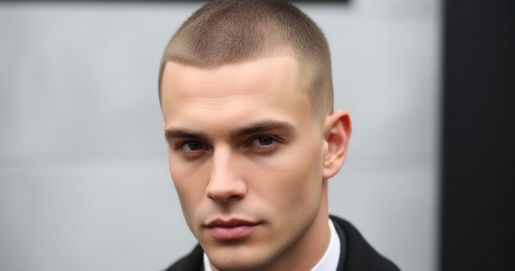 Buzz Cut for Receding Hairline