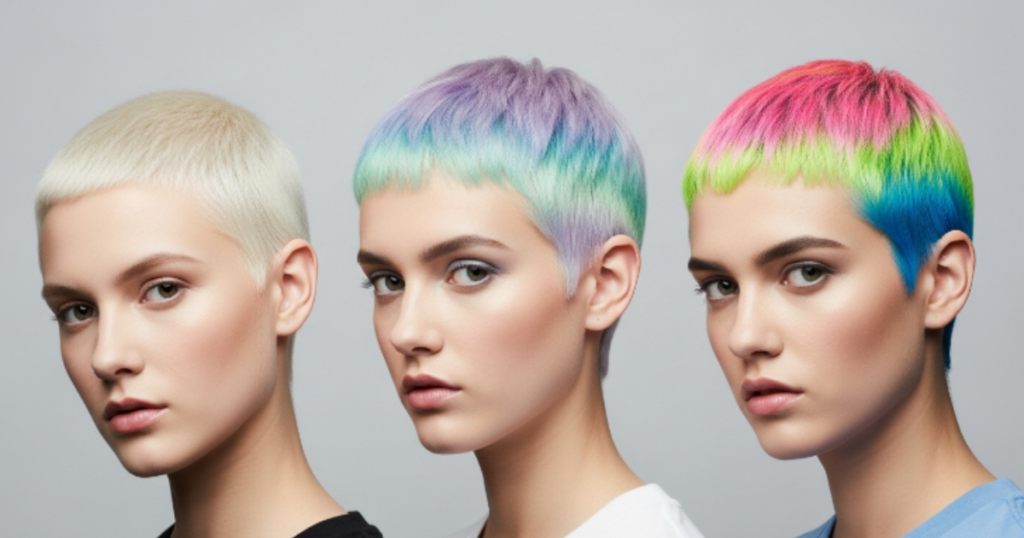 Dyed Buzz Cuts (Blonde, Pastel, Neon)
