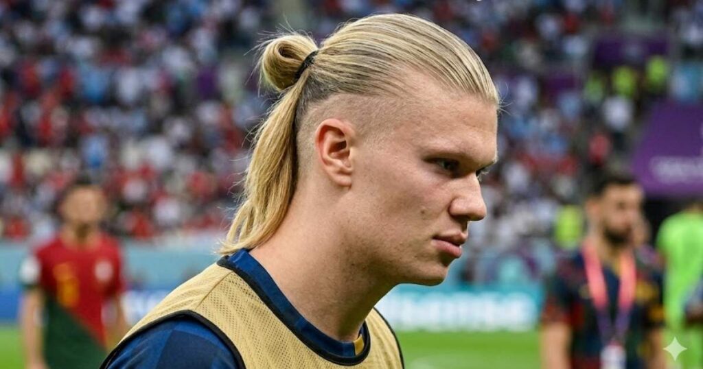 Erling Haaland – Long Ponytail with Undercut