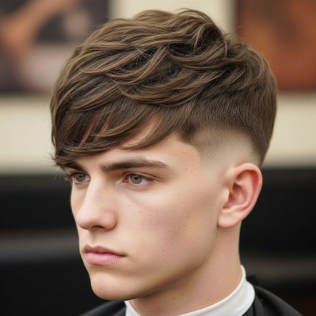 Fluffy Fringe with Taper Fade