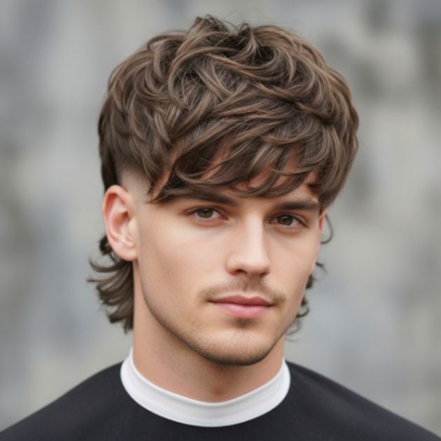 Long Textured Shag with Short Sides