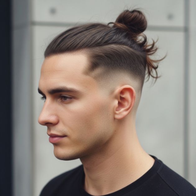 Man Bun with Fade