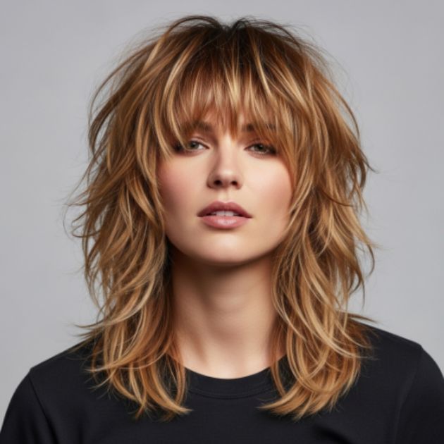 Medium-Length Shag Haircuts