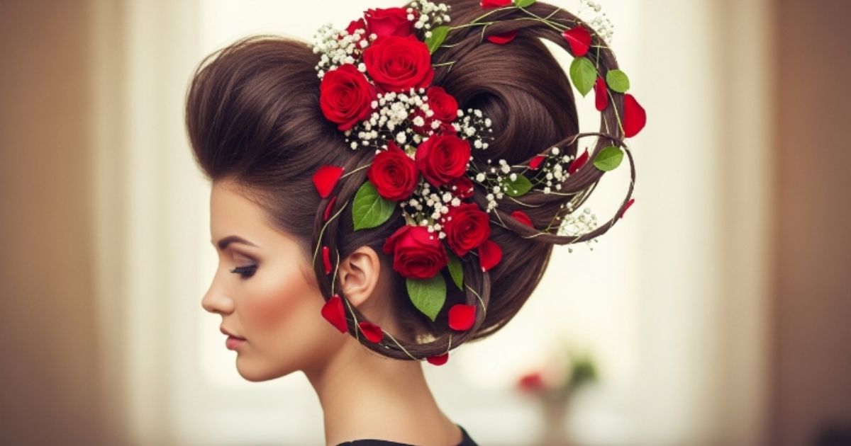 Rose and Floral Hair Art
