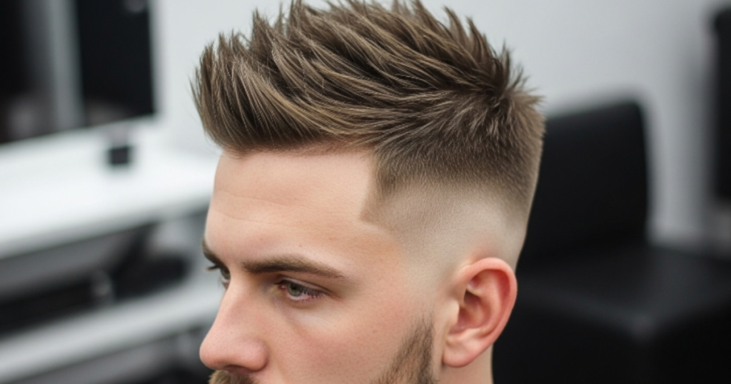 Textured Buzz Cut with Spikes