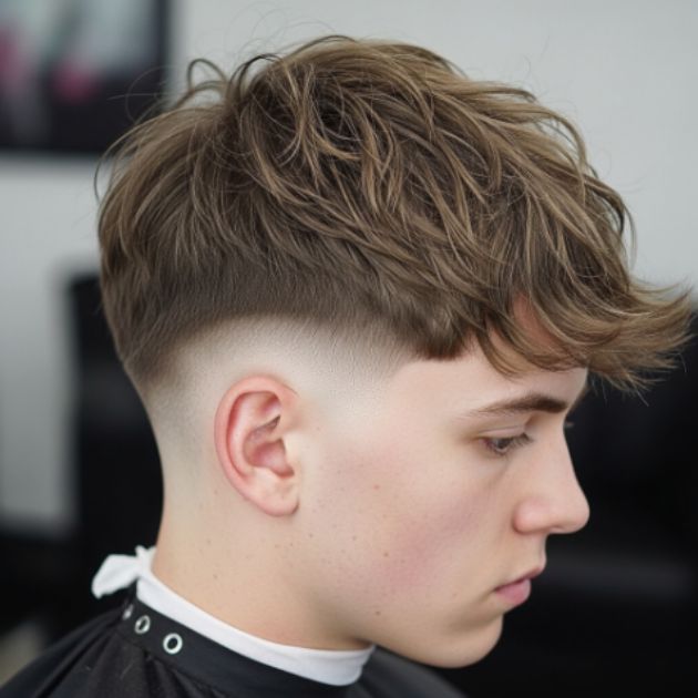 Textured Short Shag with Fade