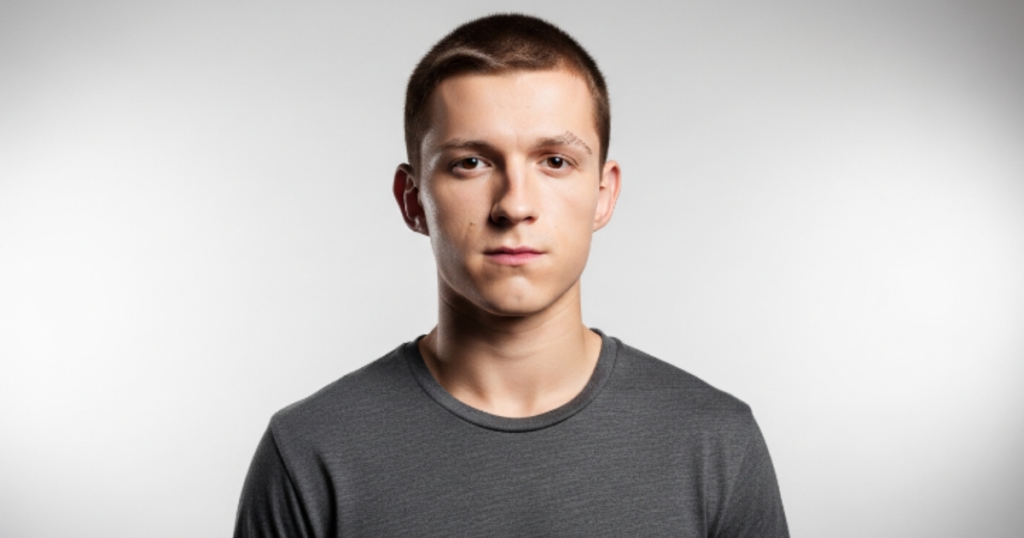 Tom Holland Buzz Cut