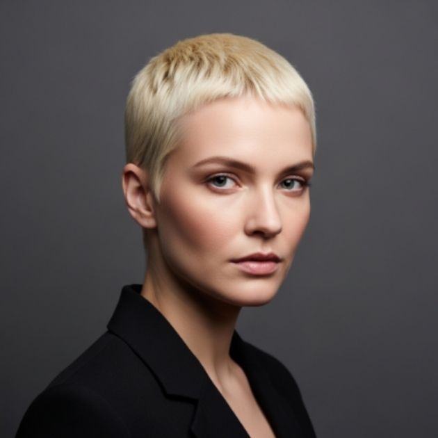 Blonde Buzz Cut
