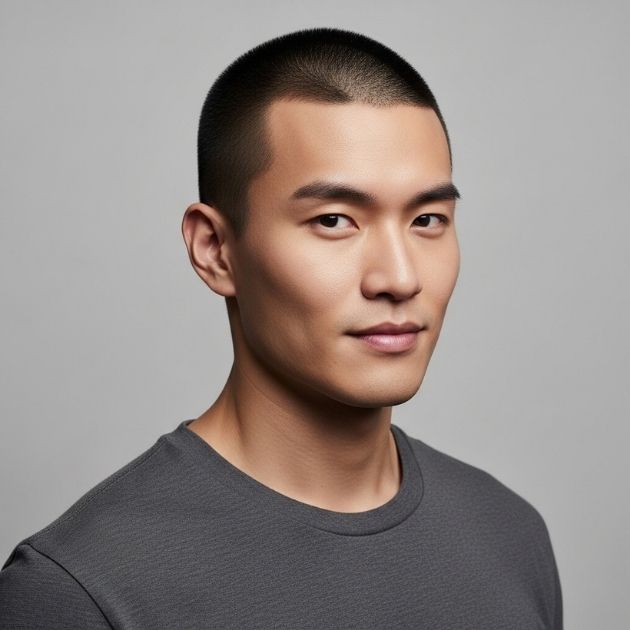 Buzz Cut for Asian Men