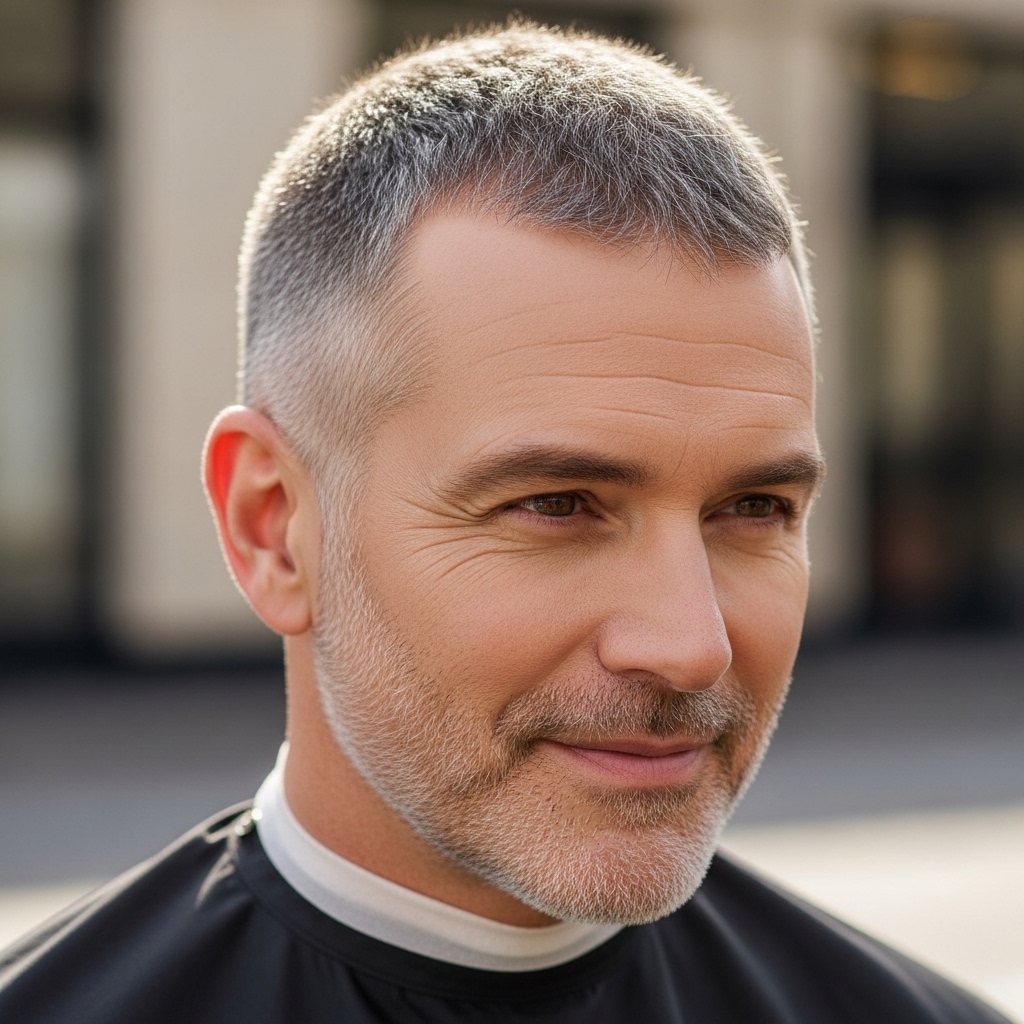 Buzz Cut for Balding Men