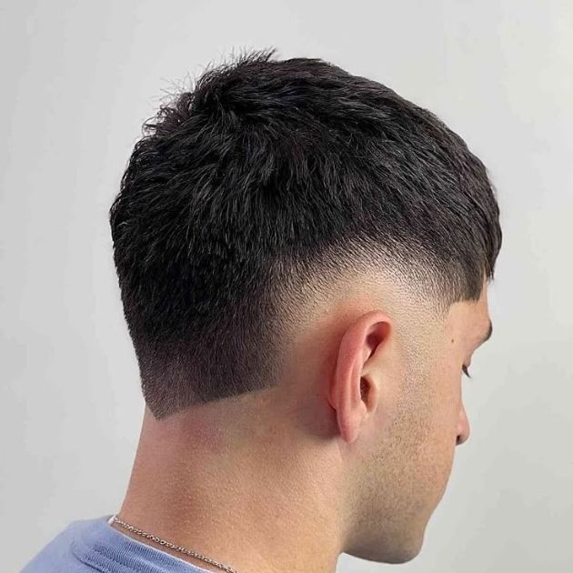High Burst Fade Buzz Cut