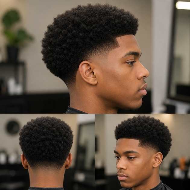 High Taper Fade Afro