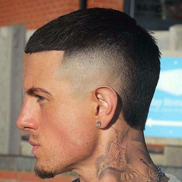 Low Burst Fade Buzz Cut
