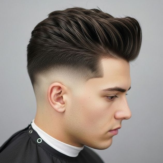 Low Taper Fade Blowout Thick Hair
