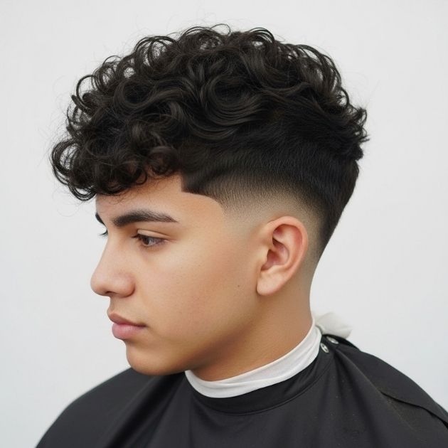 Low Taper Fade Fluffy Hair Style Variations