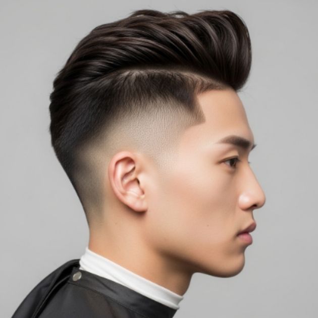 Low Taper Fade Modern Asian Hair