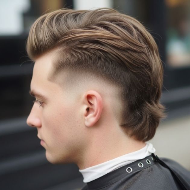 Low Taper Fade Mullet Classic Modern

