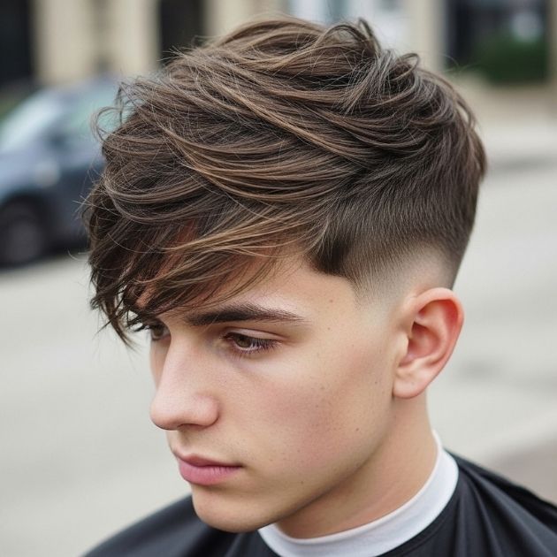 Medium Length Messy Crew Cut