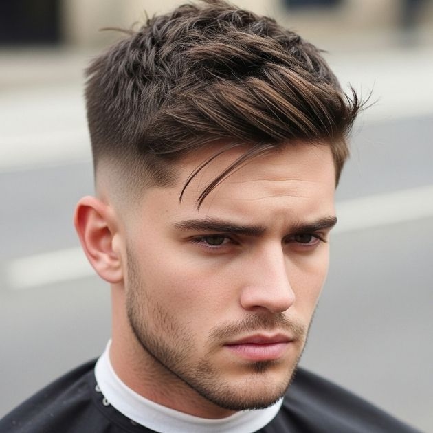 Mens Messy Crew Cut