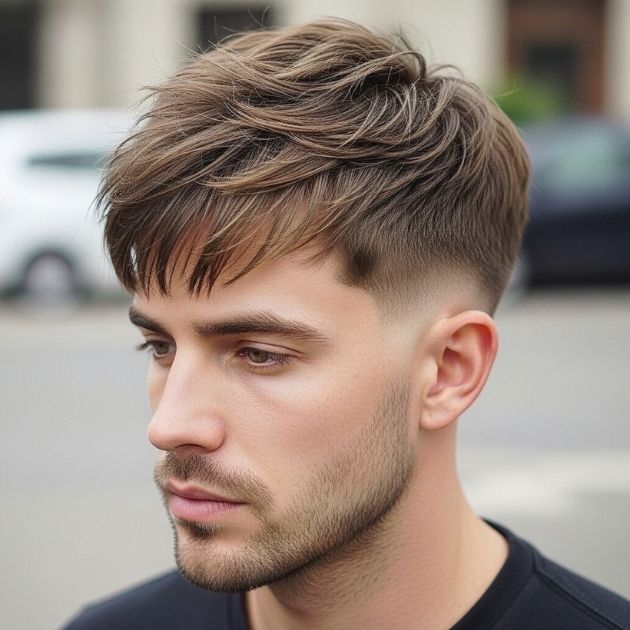 Mid-Length Textured Fringe with Low Taper