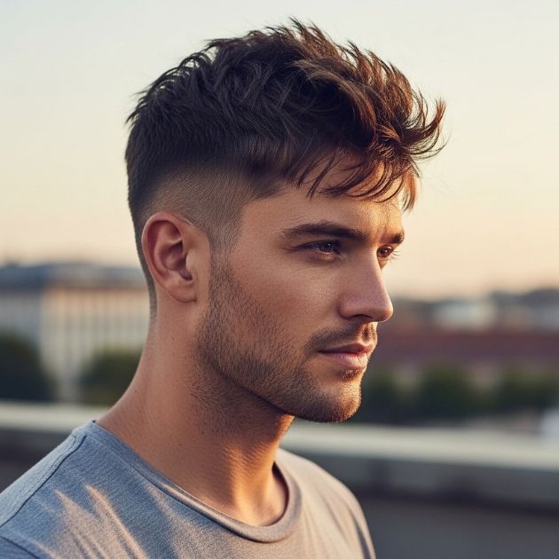 Modern Short Messy Crew Cut