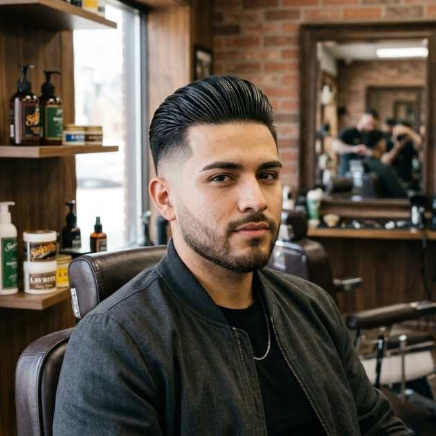 Slick Back Fade Undercut