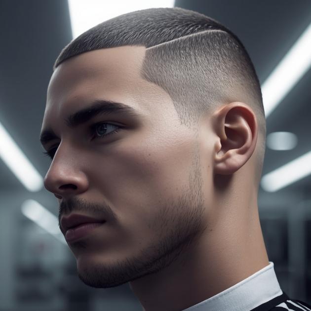 Taper Burst Fade Buzz Cut