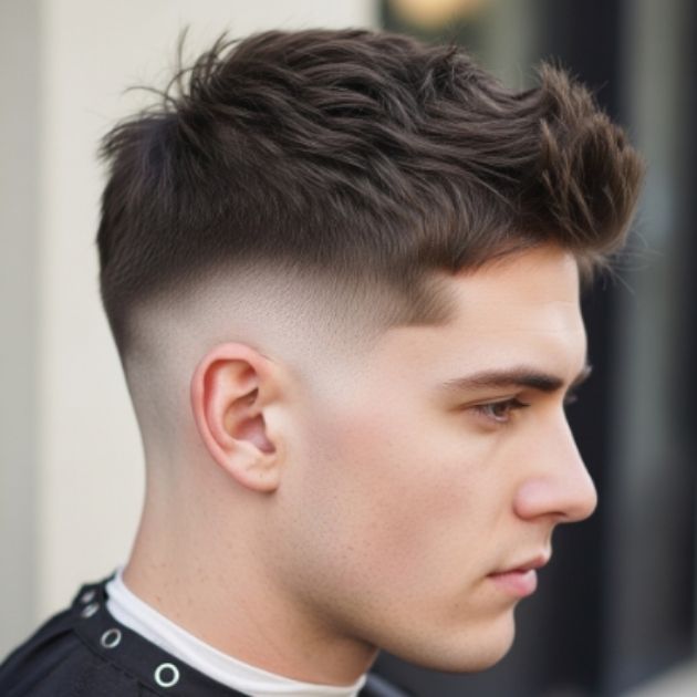 Textured Buzz Cut with Tapered Sides