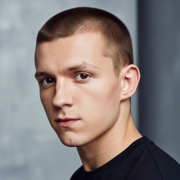 Tom Holland Buzz Cut