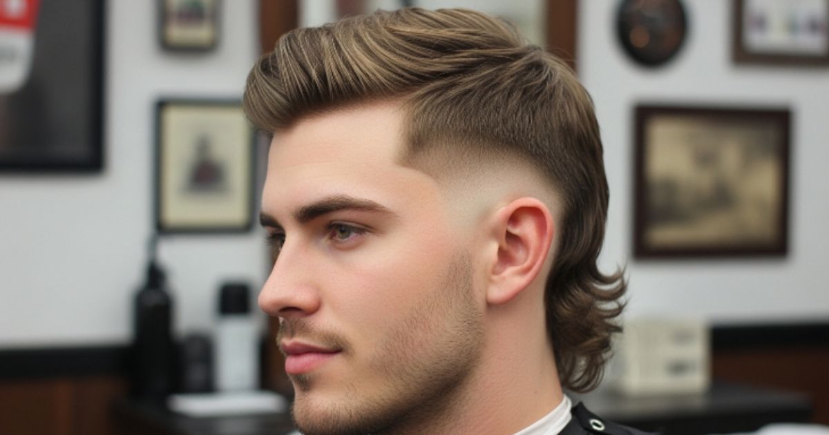 low taper fade mullet